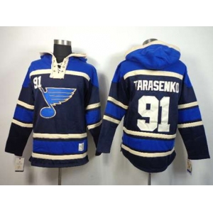 nhl jerseys st. louis blues #91 tarasenko blue[pullover hooded sweatshirt]