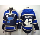 nhl jerseys st.louis blues #42 backes blue[pullover hooded sweatshirt patch C]