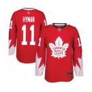 Adidas Toronto Maple Leafs #11 Zach Hyman Authentic Red Alternate NHL Jersey