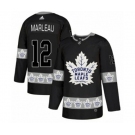 Adidas Toronto Maple Leafs #12 Patrick Marleau Authentic Black Team Logo Fashion NHL Jersey