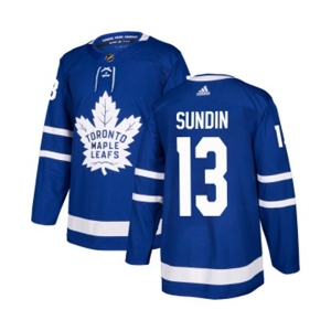 Adidas Toronto Maple Leafs #13 Mats Sundin Premier Royal Blue Home NHL Jersey