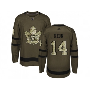 Adidas Toronto Maple Leafs #14 Dave Keon Green Salute to Service Stitched NHL Jerse