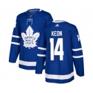 Adidas Toronto Maple Leafs #14 Dave Keon Premier Royal Blue Home NHL Jersey