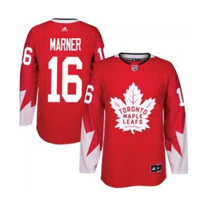 Adidas Toronto Maple Leafs #16 Mitchell Marner Authentic Red Alternate NHL Jersey