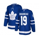 Adidas Toronto Maple Leafs #19 Bruce Boudreau Authentic Royal Blue Home NHL Jersey