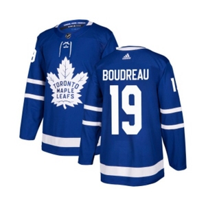 Adidas Toronto Maple Leafs #19 Bruce Boudreau Authentic Royal Blue Home NHL Jersey