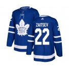 Adidas Toronto Maple Leafs #22 Nikita Zaitsev Authentic Royal Blue Home NHL Jersey