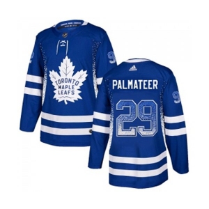 Adidas Toronto Maple Leafs #29 Mike Palmateer Authentic Blue Drift Fashion NHL Jersey