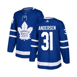 Adidas Toronto Maple Leafs #31 Frederik Andersen Premier Royal Blue Home NHL Jersey