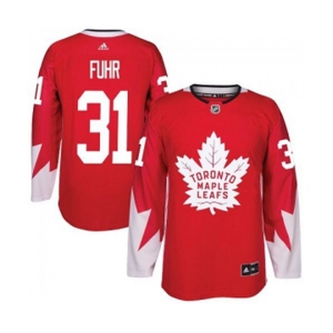 Adidas Toronto Maple Leafs #31 Grant Fuhr Authentic Red Alternate NHL Jersey