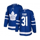 Adidas Toronto Maple Leafs #31 Grant Fuhr Authentic Royal Blue Home NHL Jersey