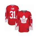 Adidas Toronto Maple Leafs #31 Grant Fuhr Red Team Canada Authentic Stitched NHL Jersey