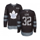 Adidas Toronto Maple Leafs #32 Josh Leivo Authentic Black 1917-2017 100th Anniversary NHL Jersey