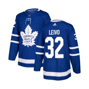 Adidas Toronto Maple Leafs #32 Josh Leivo Authentic Royal Blue Home NHL Jersey