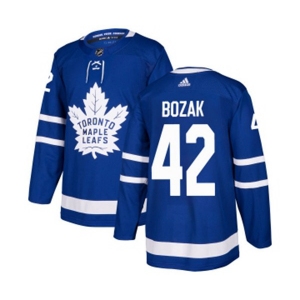 Adidas Toronto Maple Leafs #42 Tyler Bozak Premier Royal Blue Home NHL Jersey