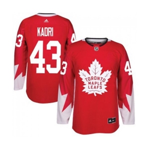 Adidas Toronto Maple Leafs #43 Nazem Kadri Premier Red Alternate NHL Jersey
