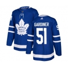 Adidas Toronto Maple Leafs #51 Jake Gardiner Premier Royal Blue Home NHL Jersey