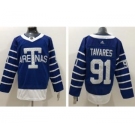 Maple Leafs #91 John Tavares Blue 1918 Arenas Throwback Stitched Hockey Jersey