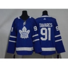 Maple Leafs #91 John Tavares White Jersey