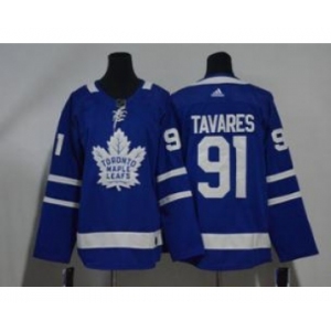 Maple Leafs #91 John Tavares White Jersey