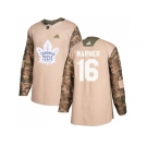 Men Adidas Toronto Maple Leafs #16 Mitchell Marner Camo Authentic 2017 Veterans Day Stitched NHL Jersey