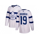 Men Adidas Toronto Maple Leafs #19 Bruce Boudreau White Authentic 2018 Stadium Series Stitched NHL Jersey