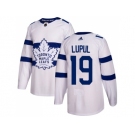 Men Adidas Toronto Maple Leafs #19 Joffrey Lupul White Authentic 2018 Stadium Series Stitched NHL Jersey