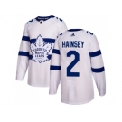 Men Adidas Toronto Maple Leafs #2 Ron Hainsey White Authentic 2018 Stadium Series Stitched NHL Jersey