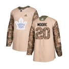 Men Adidas Toronto Maple Leafs #20 Dominic Moore Authentic Camo Veterans Day Practice NHL Jersey