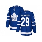 Men Adidas Toronto Maple Leafs #29 Mike Palmateer Blue Home Authentic Stitched NHL Jersey