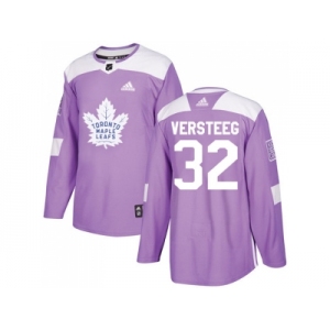 Men Adidas Toronto Maple Leafs #32 Kris Versteeg Purple Authentic Fights Cancer Stitched NHL Jersey