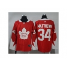 Men Adidas Toronto Maple Leafs #34 Auston Matthews Red Team Canada Authentic Stitched NHL Jersey