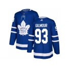 Men Adidas Toronto Maple Leafs #93 Doug Gilmour Blue Home Authentic Stitched NHL Jersey