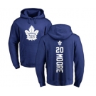 Men NHL Adidas Toronto Maple Leafs #20 Dominic Moore Royal Blue Backer Pullover Hoodie