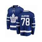 Men Toronto Maple Leafs #78 Timothy Liljegren Authentic Royal Blue Home Fanatics Branded Breakaway NHL Jersey