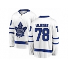 Men Toronto Maple Leafs #78 Timothy Liljegren Authentic White Away Fanatics Branded Breakaway NHL Jersey