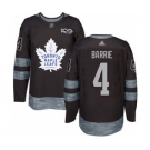 Men's Maple Leafs #4 Tyson Barrie Black 1917-2017 100th Anniversary Stitched Hockey Jersey