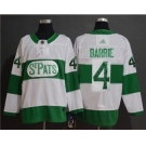 Men's Maple Leafs #4 Tyson Barrie White St. Pats Stitched Hockey Jersey