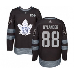 Men's Maple Leafs #88 William Nylander Black 1917-2017 100th Anniversary Stitched Hockey Jersey