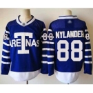 Men's Maple Leafs #88 William Nylander Blue Authentic 1918 Arenas Throwback Stitched Hockey Jersey