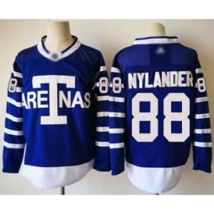 Men's Maple Leafs #88 William Nylander Blue Authentic 1918 Arenas Throwback Stitched Hockey Jersey