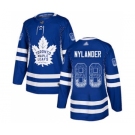 Men's Maple Leafs #88 William Nylander Blue Home Authentic Drift Fashion Stitched Hockey Jersey