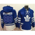 Men's Maple Leafs #88 William Nylander Blue Name & Number Pullover Hockey Hoodie