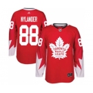 Men's Maple Leafs #88 William Nylander Red Team Canada Authentic Stitched Hockey Jersey