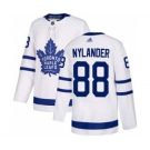 Men's Maple Leafs #88 William Nylander White Road Authentic Stitched Hockey Jersey