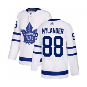 Men's Maple Leafs #88 William Nylander White Road Authentic Stitched Hockey Jersey