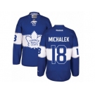 Men's Reebok Toronto Maple Leafs #18 Milan Michalek Authentic Royal Blue 2017 Centennial Classic NHL Jersey