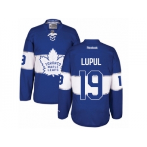 Men's Reebok Toronto Maple Leafs #19 Joffrey Lupul Authentic Royal Blue 2017 Centennial Classic NHL Jersey