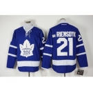 Men's Reebok Toronto Maple Leafs #21 James Van Riemsdyk Authentic Royal Blue New Third NHL Jersey