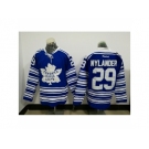 Men's Reebok Toronto Maple Leafs #29 William Nylander Authentic Royal Blue white NHL Jersey